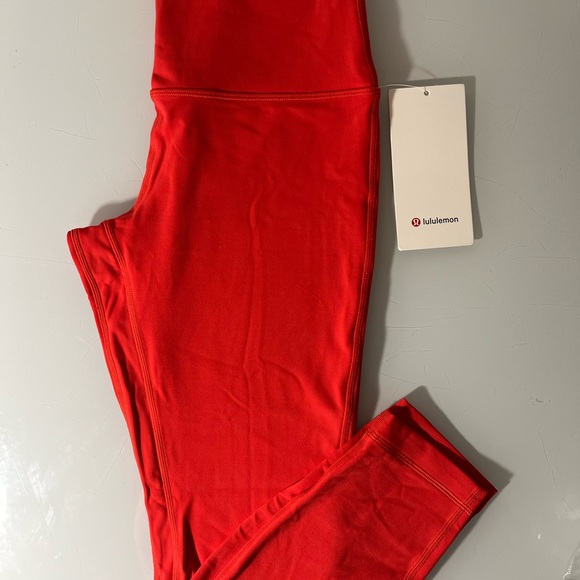 NWT Lululemon Align HR Pant25" Sizes (2, 4, 8 and 10) Carnation Red yoga pants - Picture 8 of 8